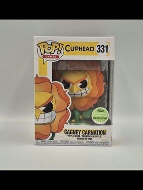 Funko Pop! Cuphead Cagney Carnation #331 - Orange Yellow Vinyl Figure